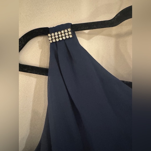 Adrianna Blue Formal  One-Shoulder Dress - Picture 2 of 9